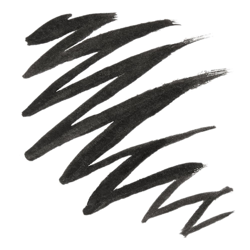 نمونه خطوط مشکی کشیدهشده با خط چشم مایع Expert Liquid Liner